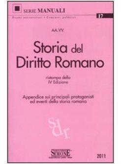 STORIA DEL DIRITTO ROMANO