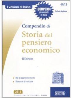 COMPENDIO DI STORIA DEL PENSIERO ECONOMICO