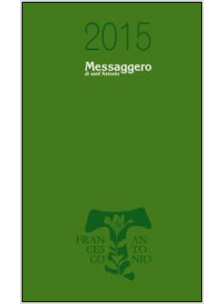 AGENDA MESSAGGERO DI SANT'ANTONIO 2015