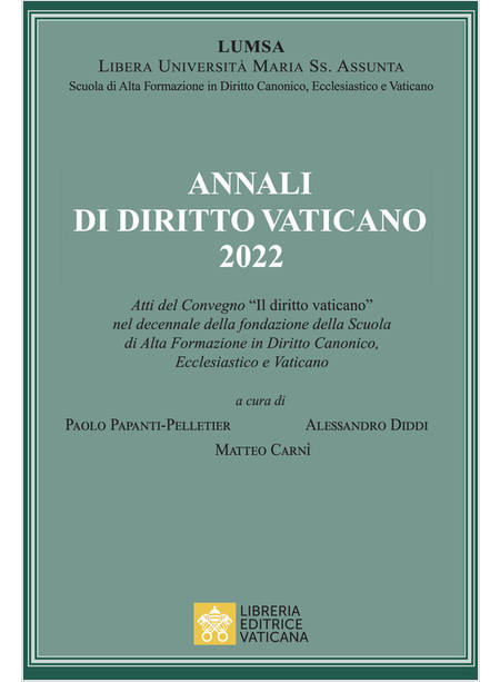 ANNALI DI DIRITTO VATICANO 2022