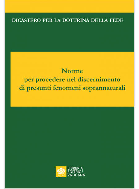 NUOVE NORME PER PROCEDERE NEL DISCERNIMENTO DI PRESUNTI FENOMENI PARANORMALI