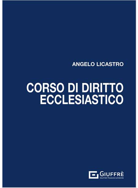 CORSO DI DIRITTO ECCLESIASTICO