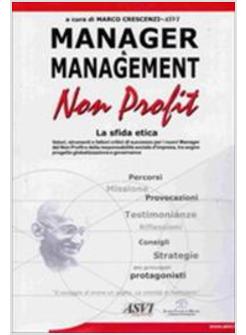 MANAGER E MANAGEMENT NON PROFIT