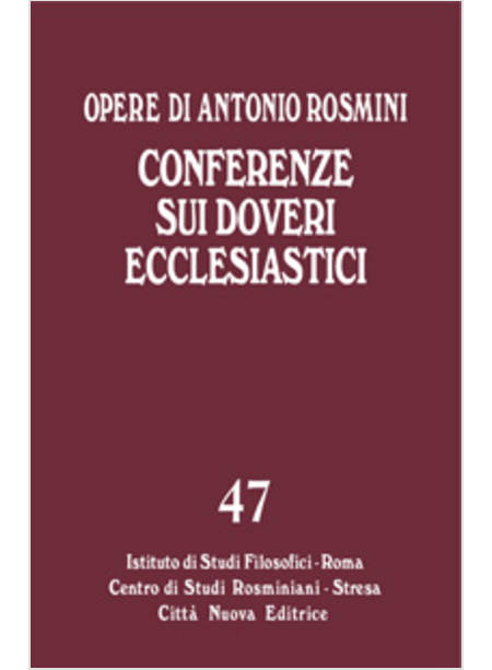 CONFERENZE SUI DOVERI ECCLESIASTICI 47