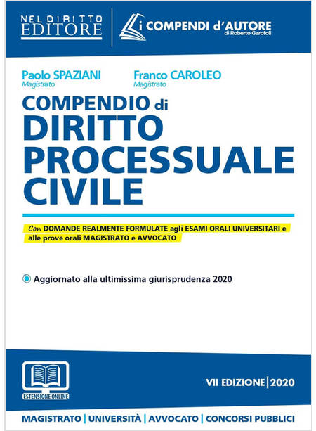 COMPENDIO DI DIRITTO PROCESSUALE CIVILE