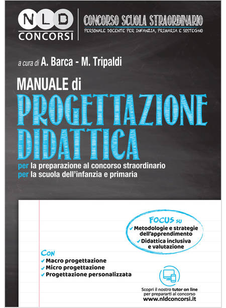 MANUALE DI PROGETTAZIONE DIDATTICA PER LA PREPARAZIONE AL CONCORSO STRAORDINARIO