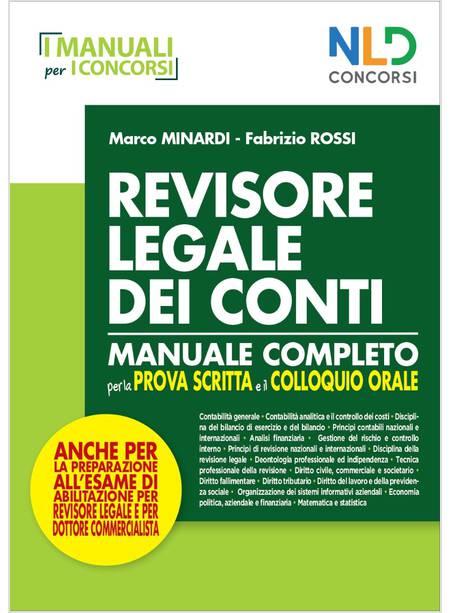 REVISORE LEGALE DEI CONTI MANUALE COMPLETO PER ESAMI