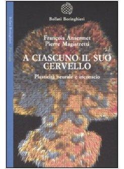 A CIASCUNO IL SUO CERVELLO PLASTICITA' NEURONALE E INCONSCIO