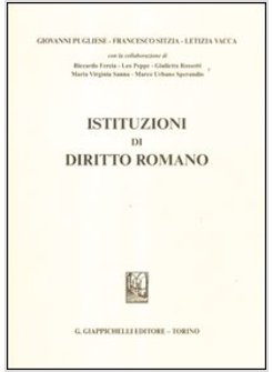 ISTITUZIONI DI DIRITTO ROMANO