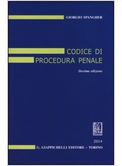 CODICE DI PROCEDURA PENALE