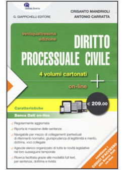 DIRITTO PROCESSUALE CIVILE. CON AGGIORNAMENTO ONLINE