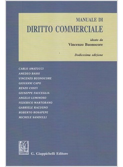 MANUALE DI DIRITTO COMMERCIALE