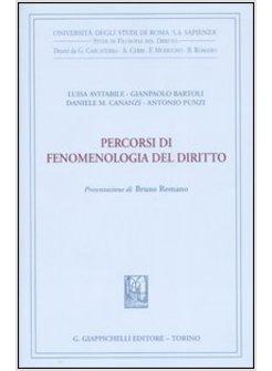 PERCORSI DI FENOMENOLOGIA DEL DIRITTO