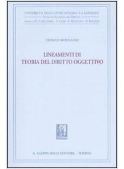 LINEAMENTI DI TEORIA DEL DIRITTO OGGETTIVO