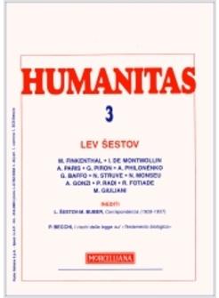 HUMANITAS (2009) LEV SESTOV