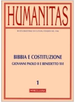 HUMANITAS 1/2010 BIBBIA E COSTITUZIONE