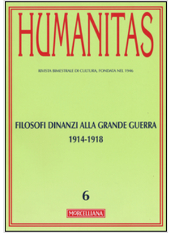 HUMANITAS (2015). VOL. 60: FILOSOFI DINANZIA ALLA GUERRA.