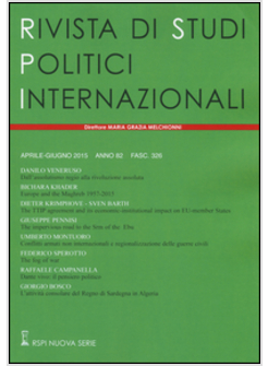 RIVISTA DI STUDI POLITICI INTERNAZIONALI (2015). VOL. 2