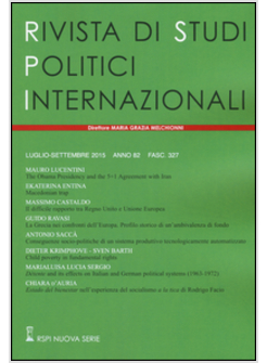 RIVISTA DI STUDI POLITICI INTERNAZIONALI (2015). VOL. 3