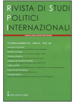 RIVISTA DI STUDI POLITICI INTERNAZIONALI (2015). VOL. 4