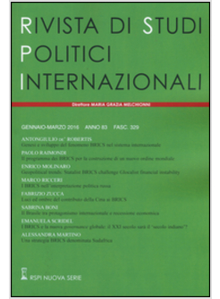 RIVISTA DI STUDI POLITICI INTERNAZIONALI (2016). VOL. 1