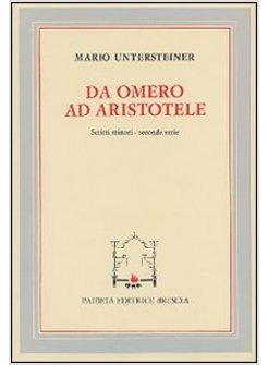 DA OMERO AD ARISTOTELE SCRITTI MINORI SECONDA SERIE