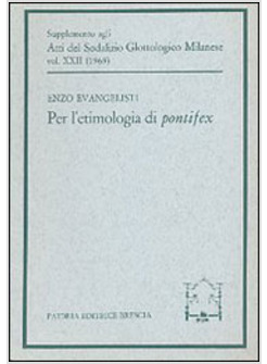 PER L'ETIMOLOGIA DI PONTIFEX