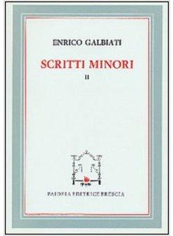 SCRITTI MINORI