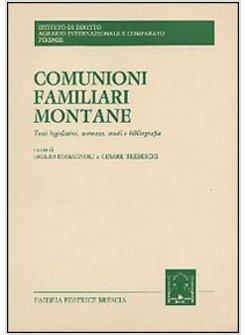 COMUNIONI FAMILIARI MONTANE