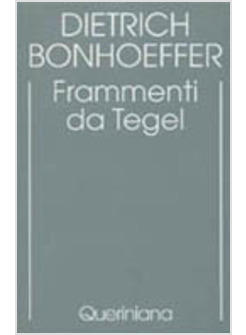 EDIZIONE CRITICA DELLE OPERE DI D BONHOEFFER