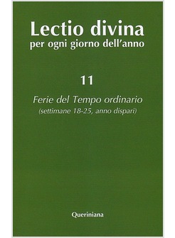 LECTIO DIVINA 11 PER OGNI GIORNO DELL'ANNO