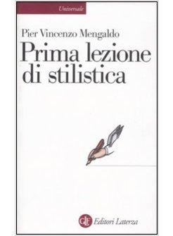 PRIMA LEZIONE DI STILISTICA