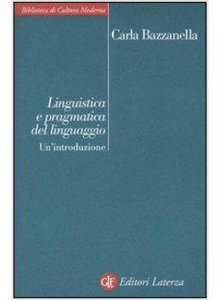 LINGUISTICA E PRAGMATICA DEL LINGUAGGIO