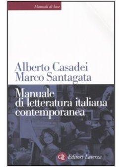 MANUALE DI LETTERATURA ITALIANA CONTEMPORANEA