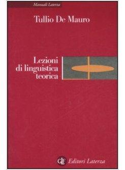 LEZIONI DI LINGUISTICA TEORICA