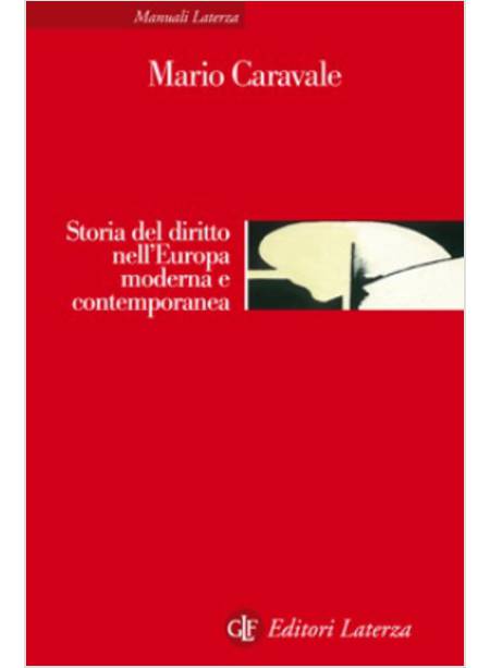 STORIA DEL DIRITTO NELL'EUROPA MODERNA E CONTEMPORANEA