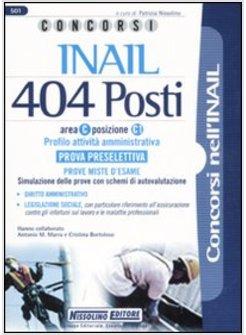 CONCORSI PER 404 POSTI ALL'INAIL PROVA PRESELETTIVA