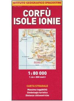 CORFU' ISOLE IONIE CARTA STRADALE