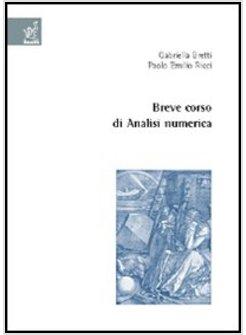 BREVE CORSO DI ANALISI NUMERICA