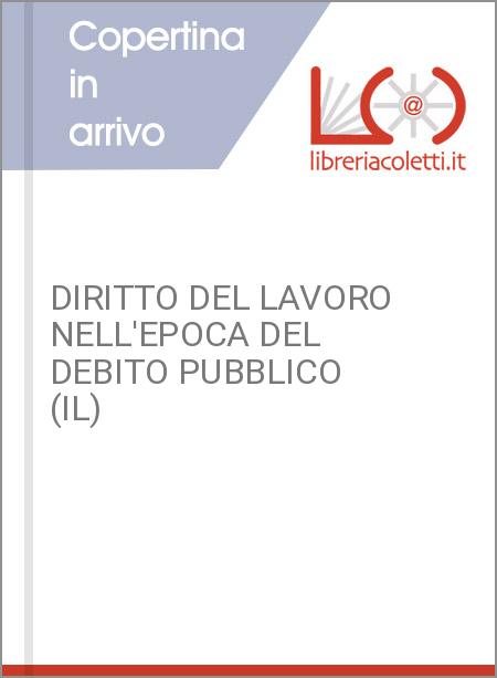 DIRITTO DEL LAVORO NELL'EPOCA DEL DEBITO PUBBLICO (IL)