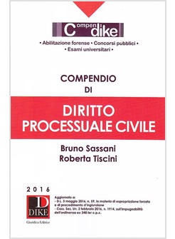 COMPENDIO DI DIRITTO PROCESSUALE CIVILE