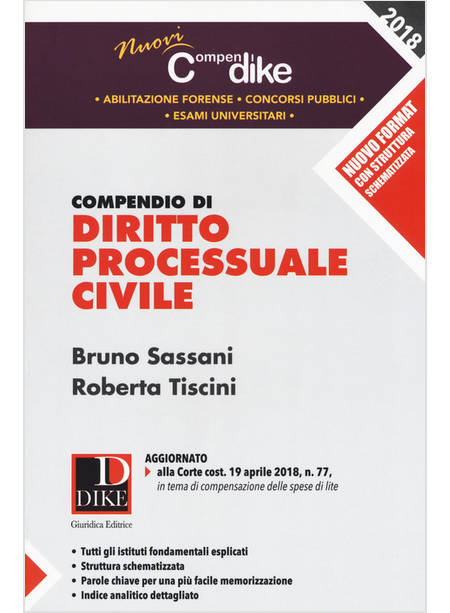 COMPENDIO DI DIRITTO PROCESSUALE CIVILE