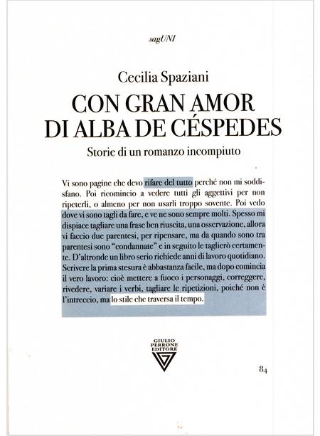 CON GRAN AMOR DI ALBA DE CESPEDES. STORIE DI UN ROMANZO