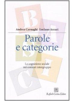 PAROLE E CATEGORIE. LA COGNIZIONE SOCIALE NEI CONTESTI INTERGRUPPO