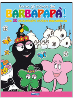 EVVIVA GLI STICKERS DEI BARBAPAPA'! OLTRE 30 COLORATISSIMI STICKERS STACCATTACCA