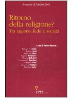 RITORNO DELLA RELIGIONE ANNUARIO DI FILOSOFIA 2009