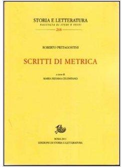 SCRITTI DI METRICA