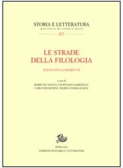 STRADE DELLA FILOLOGIA. PER SCEVOLA MARIOTTI (LE)