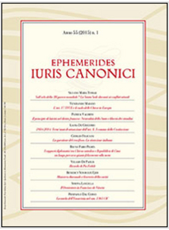 EPHEMERIDES IURIS CANONICI (2015). VOL. 1