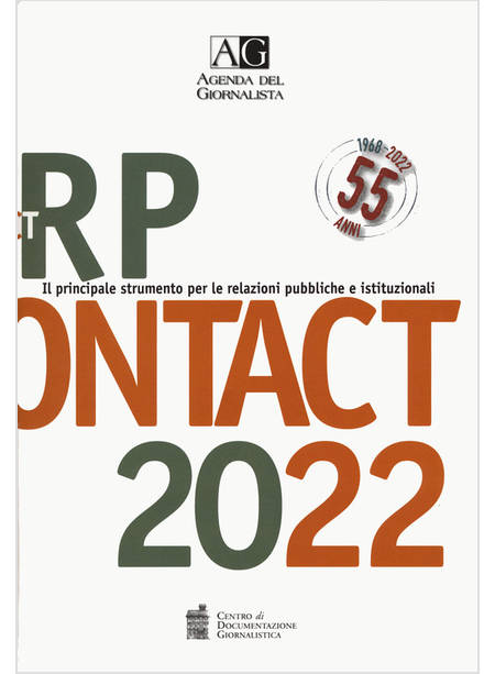 AGENDA DEL GIORNALISTA 2022. RP CONTACT. VOL. 2